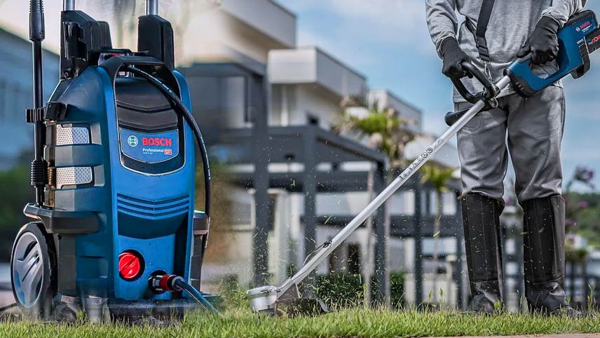 Tudo sobre as Novas Ferramentas de Jardim e Limpeza Bosch: Lavadoras, Roçadeiras e Aparadores