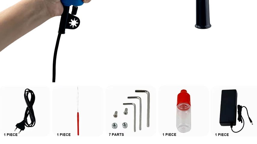 Nova Pistola de Tufting AK-V itens inclusos