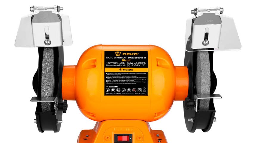 Moto Esmeril de Bancada 360W Bivolt DEKO DKBG36BD15-D Especificações e Versatilidade para Oficina