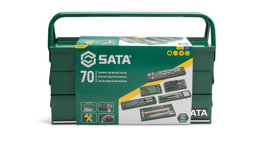 Caixa de Ferramentas Sanfonada SATA com 70 Peças – ST95104A70-6 4