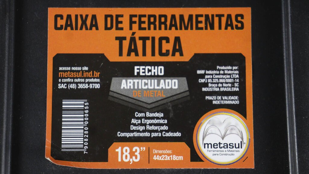 A Opção Ideal para Quem Busca Custo e Qualidade - Caixa de Ferramentas Tática Laranja - Metasul 8